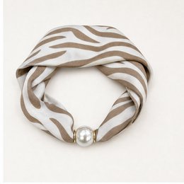 HS Pearl Scarf Zebra Print - Multiple Colors