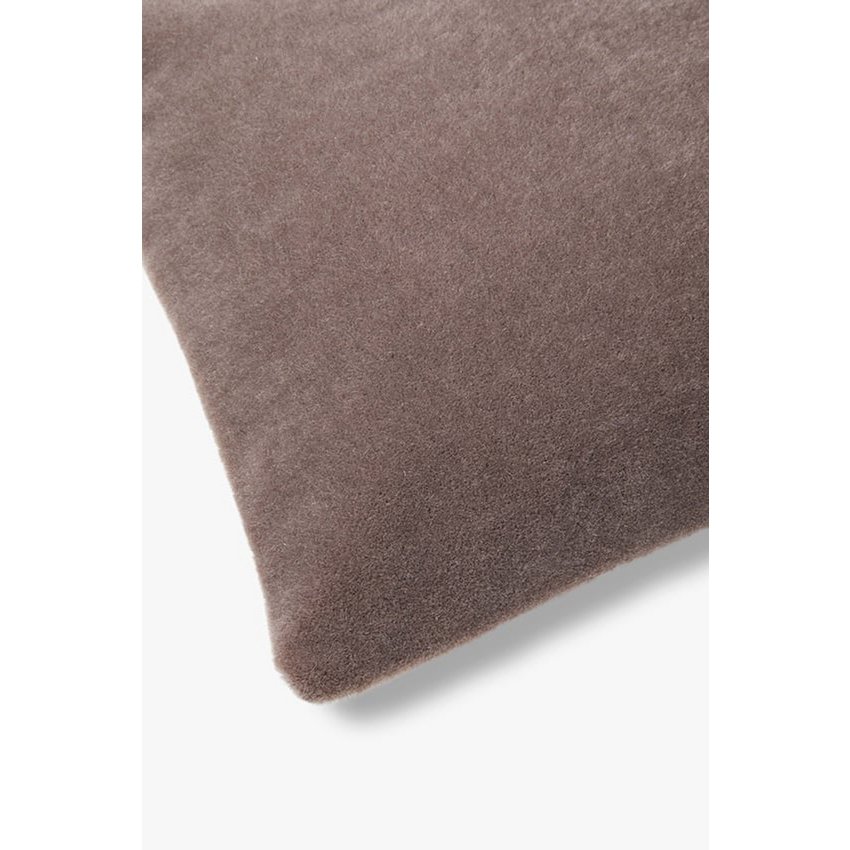 Fodera per cuscino decorativo di lusso in mohair Amy melanzana 50x50 cm