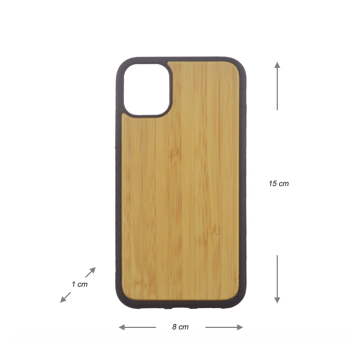 iPhone 11 Hoesje van TPU en Bamboe Hout
