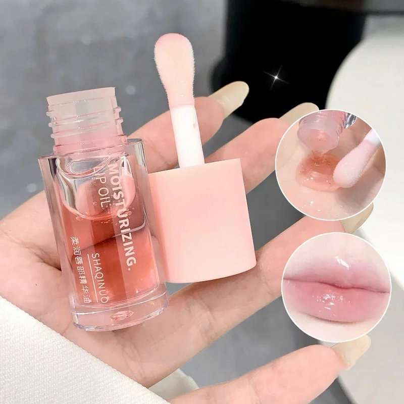 Wasser-Licht-Lipgloss-Feuchtigkeitscreme, transparenter Gelee-Spiegel, Fruchtkristall-Lippenöl, klar, feuchtigkeitsspendend, aufpolsternd, koreanisches Lippenpflege-Make-up