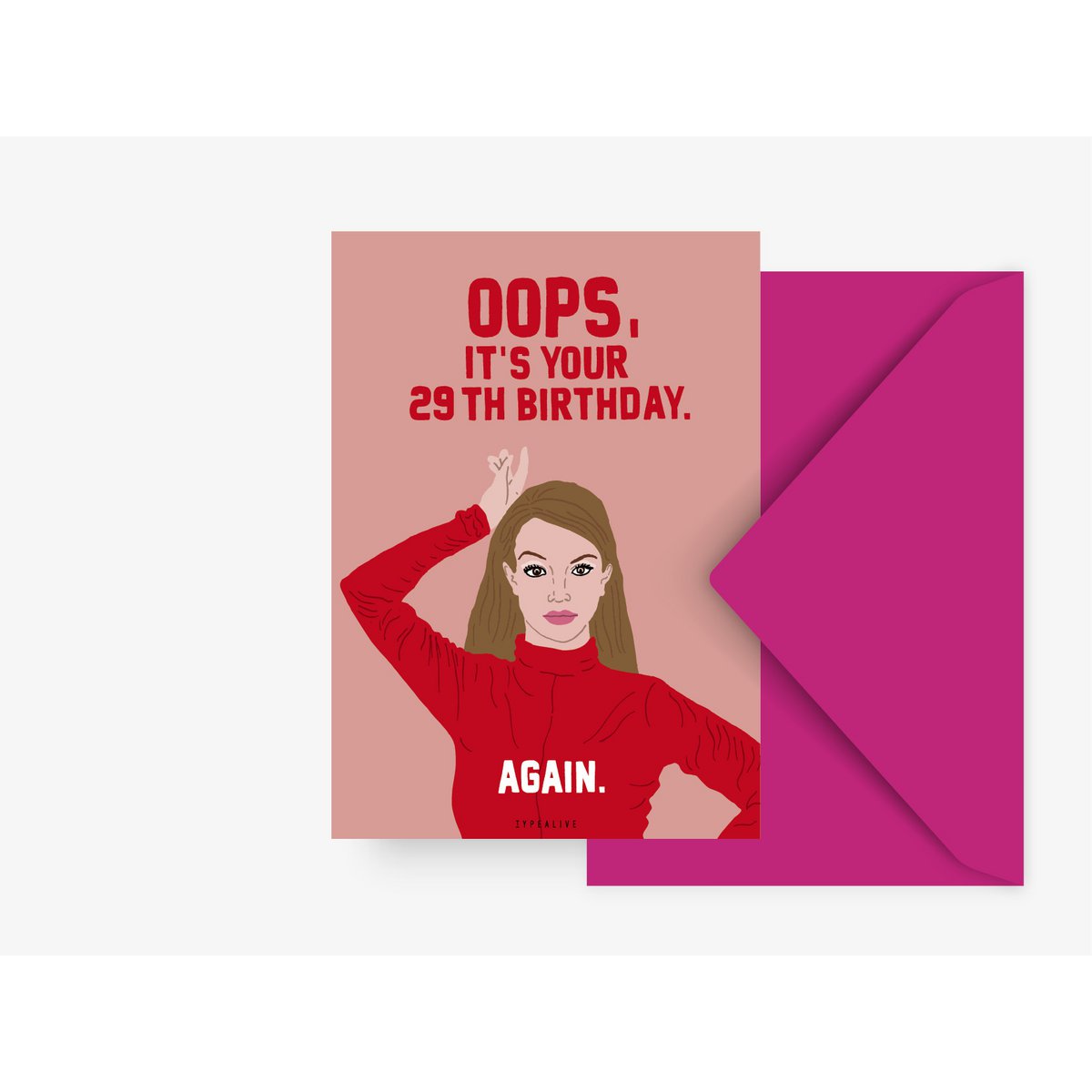 Postkarte / Oops