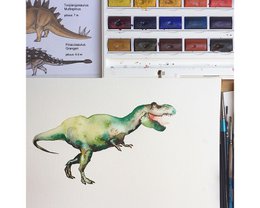 Dinosaurussen Kinderbehang - Grijze kleur