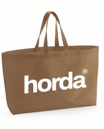 Tote Bag Beige Oversize 100% Cotone Riciclato | Horda