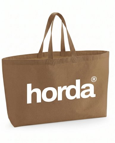 Tote Bag Beige Oversize 100% Cotone Riciclato | Horda
