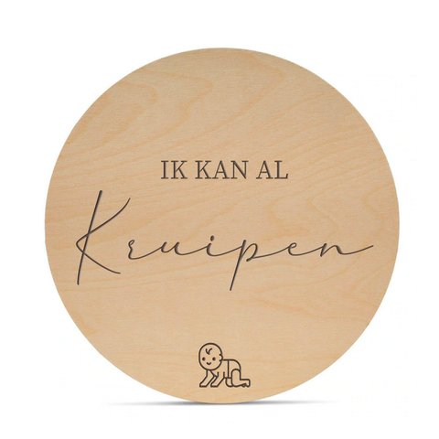 Mijlpaalcirkels | Hout – Lasergravure | Mijlpalen Extra