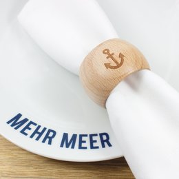 2 in 1 servetring en eierdopanker gemaakt van duurzaam beukenhout