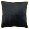 cushion velvet gold black 45x45cm