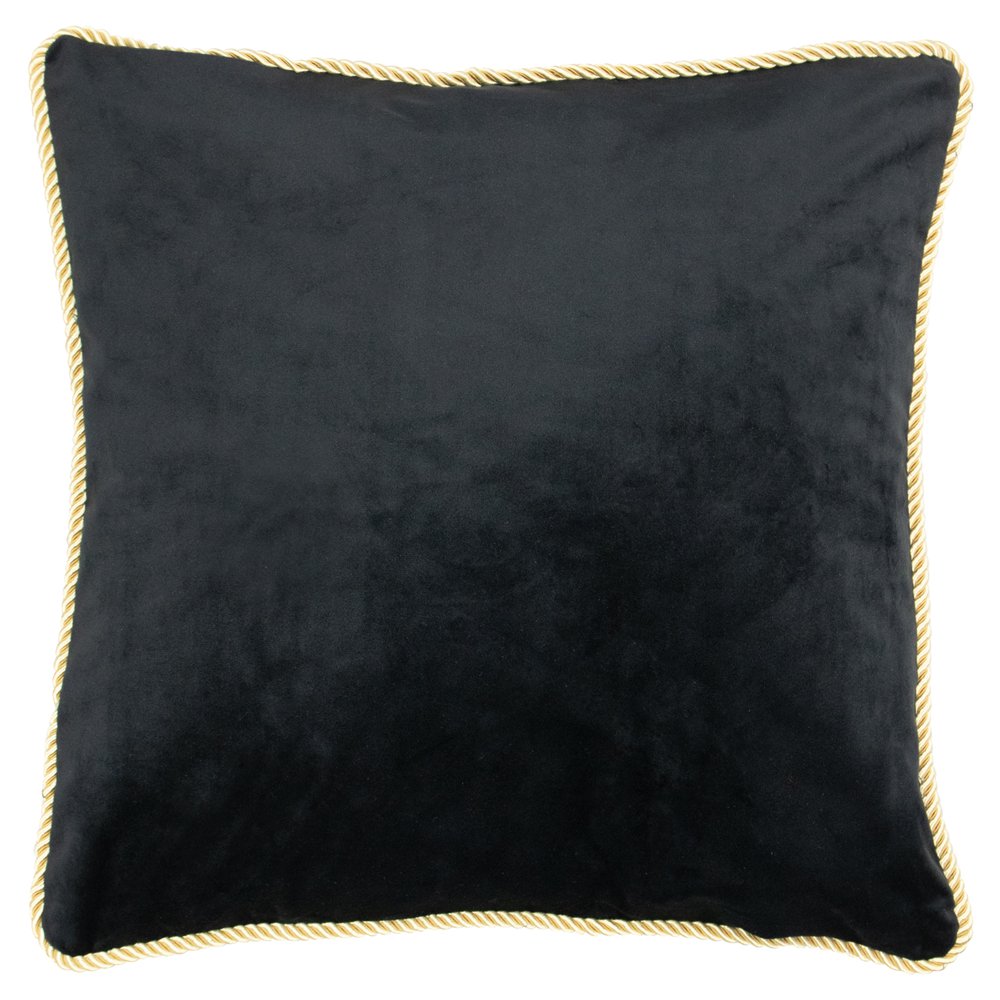 cuscino velluto oro nero 45x45 cm