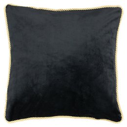 poduszka aksamitna złoto czarna 45x45cm
