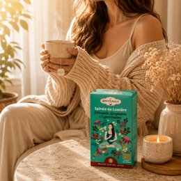 Biologische spiraal van lichte kruidenthee - Harmonieuze revitaliserende infusies van gember en rozenbottel - Cafeïnevrije thee - Hoogwaardige ingrediënten