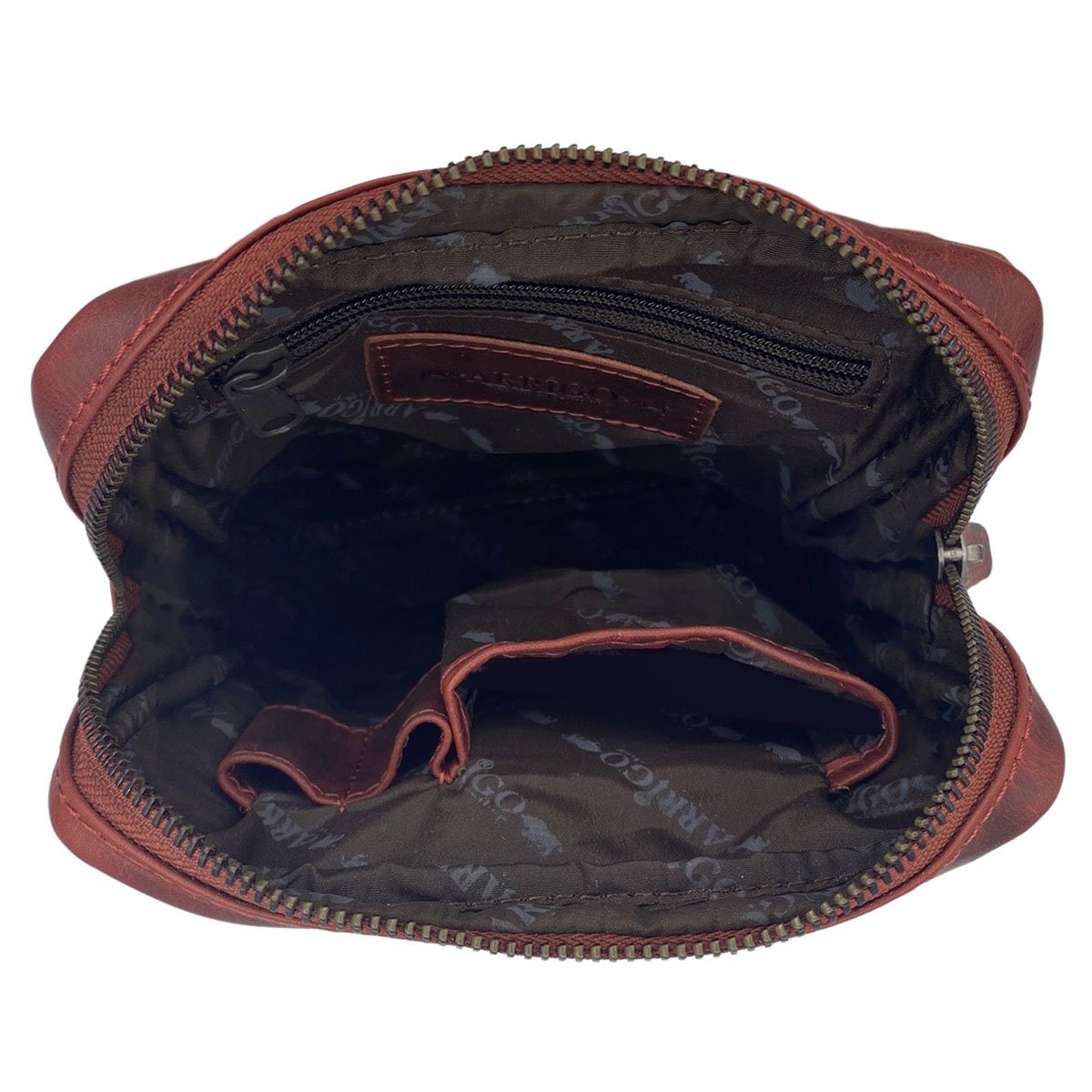 Skuldertaske eller Crossbody-taske i 6 farver glat læder med justerbar skulderrem