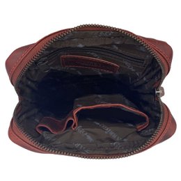 Skuldertaske eller Crossbody-taske i 6 farver glat læder med justerbar skulderrem
