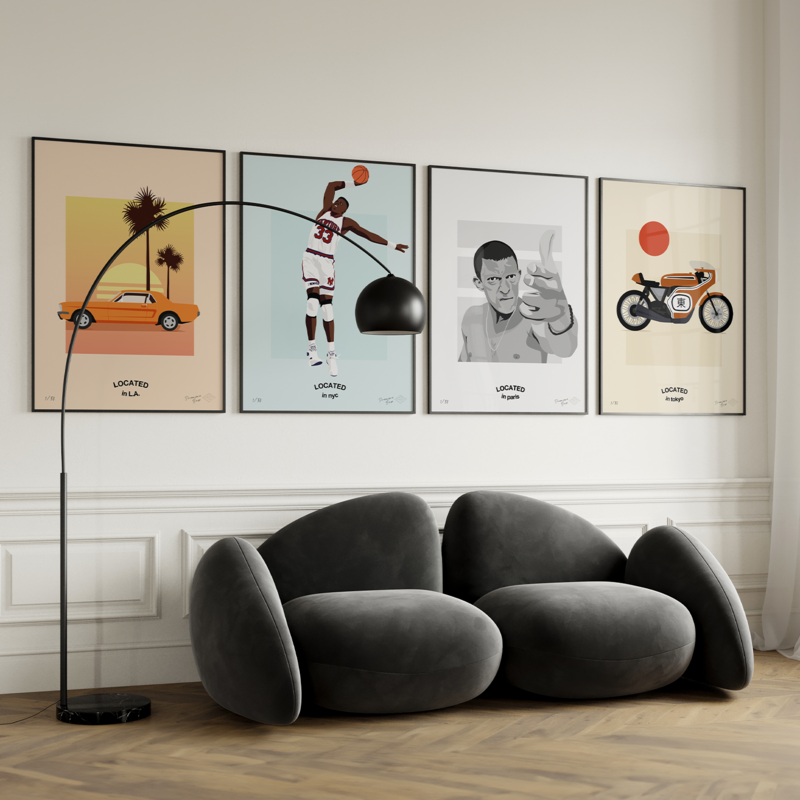 Poster "Honda Moto, Located in Tokyo" Limited edition art print | 30x40cm
