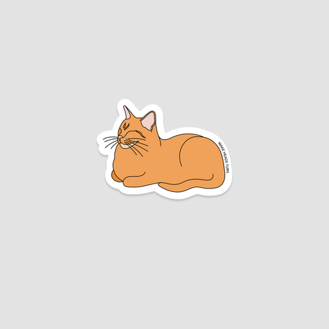 Gestanste sticker "Loaf Cat"