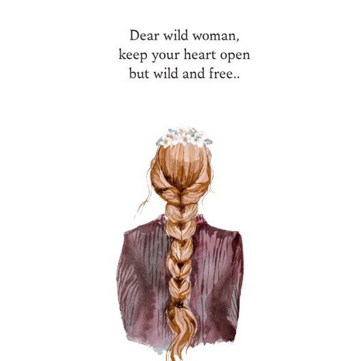 Duurzame kaart - wild woman