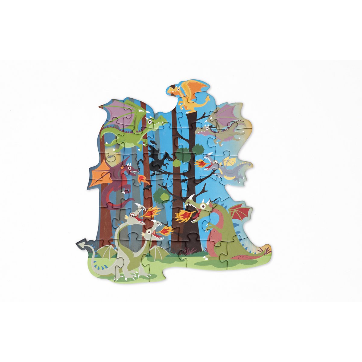 Contour Puzzel - Draken