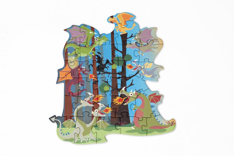 Contour Puzzel - Draken