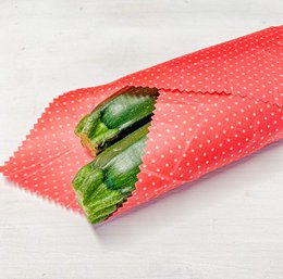 Lot de 3 chiffons en cire d'abeille biologique « Luisa » - fabriqués à la main en Allemagne