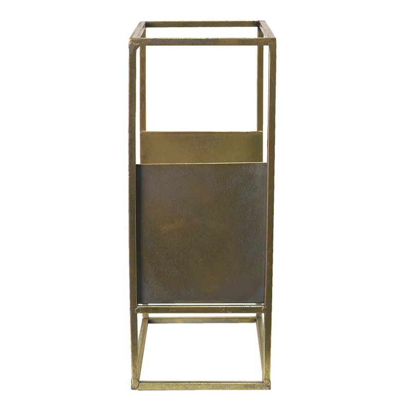 Windlicht 25x15x38 cm Copewleurig Metaal Kaarsenhuder