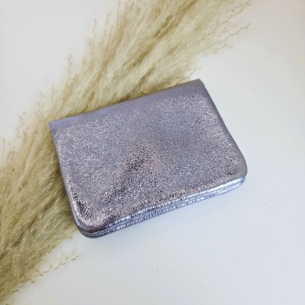 Mini pung metallic lilla