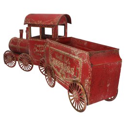 Zinnroter Weihnachtszug H.28x68x12