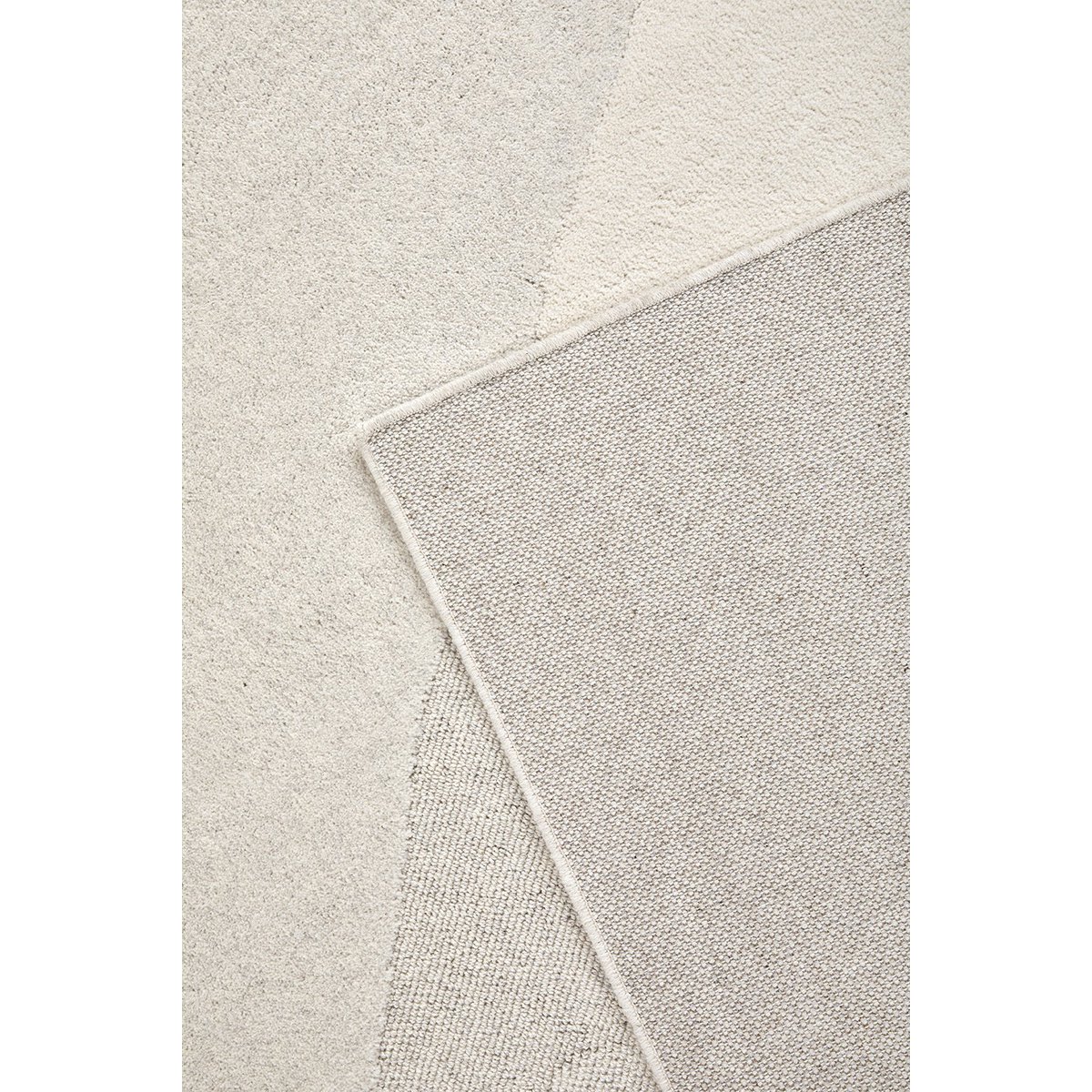 100% wool rug Rose 200x290 cm beige tone on tone