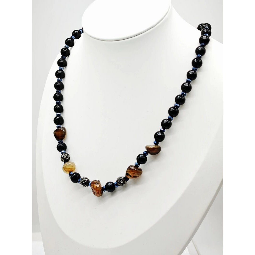 Collier sautoir fantaisie pierre