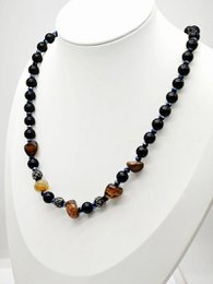 Collier sautoir fantaisie pierre