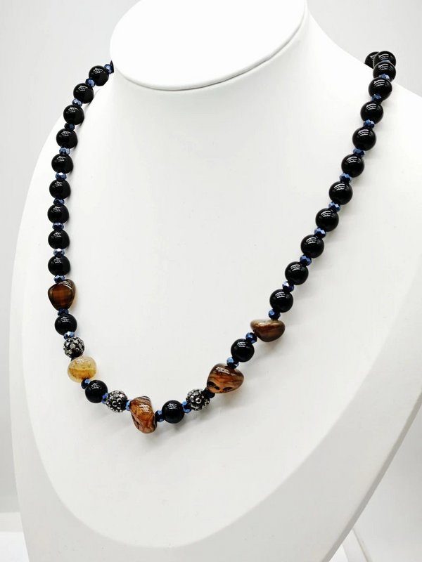 Collier sautoir fantaisie pierre