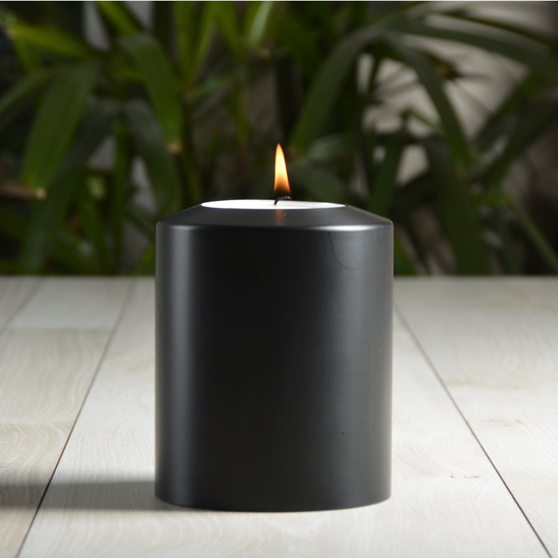 Synd! Tealight Holder Permanent Candle Classic Black ∅ 10 cm