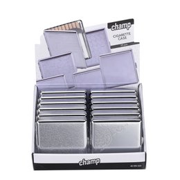 Boîte à Cigarette Métal Etui 20 Cigarettes Métallique Rangement de Cigarettes Porte-cigarettes Argentée Dessin relief Pratique Compact élégante