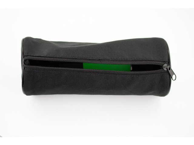 Trousse à stylo Kangaro ronde 20x8,5cm noir