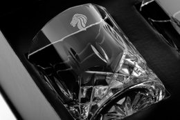 Vasos de whisky vintage en caja de regalo