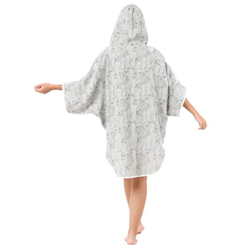 Poncho de plage en gaze de coton