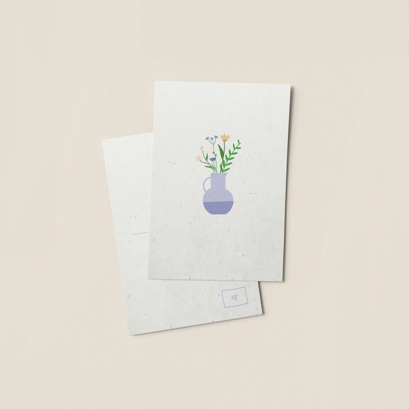 Kort | BLOMSTER I VASE
