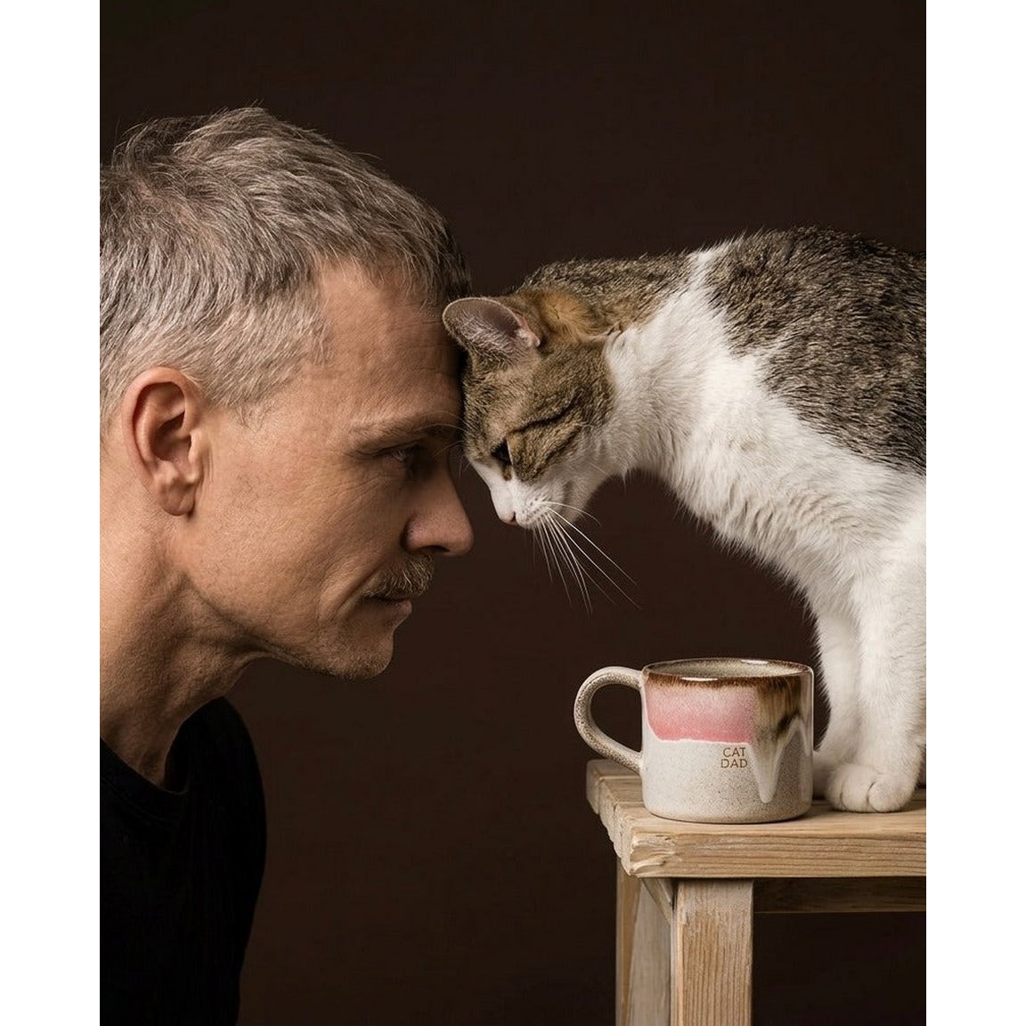 Melting Ice Cream Mug 360ml Cat Dad