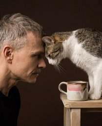 Melting Ice Cream Mug 360ml Cat Dad