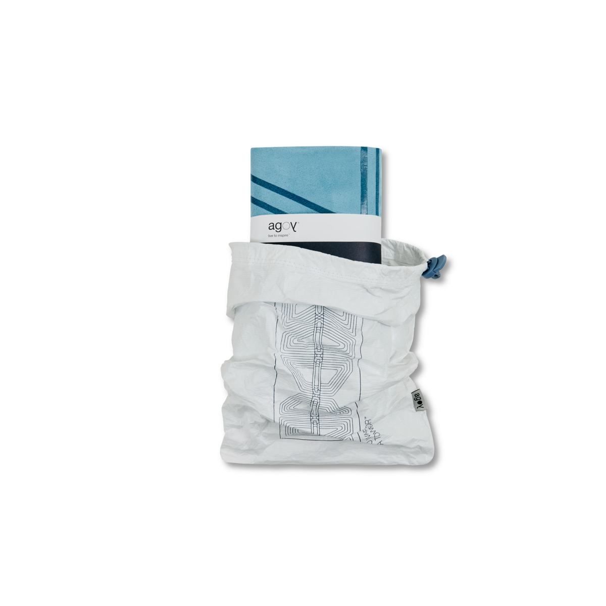 Gecko Warrior Yoga Towel - Ocean Blue