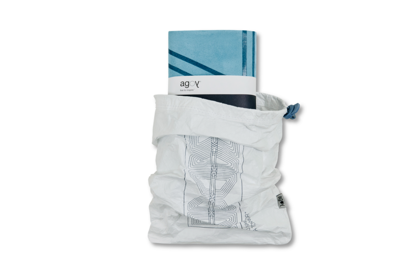 Gecko Warrior Yoga Handtuch - Ozeanblau