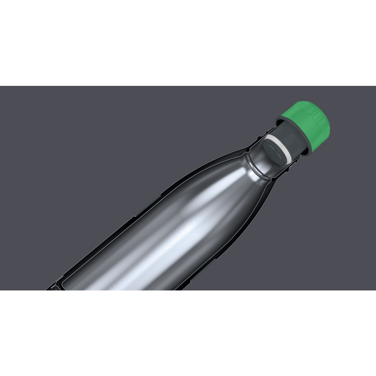 TWEE+ Trinkflasche 500ml Hellgrau