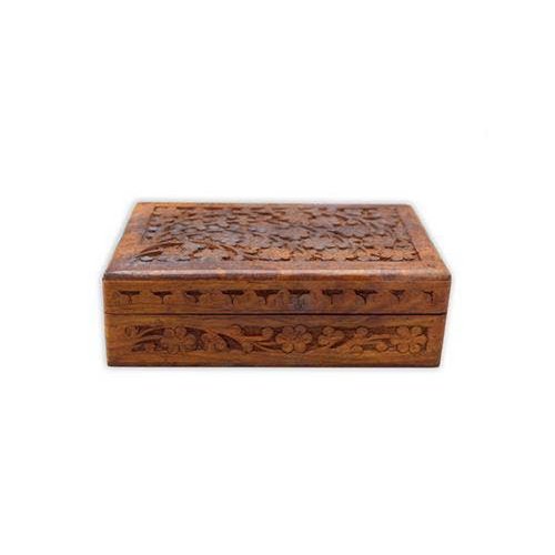 Caja de Madera Tallada Antigua