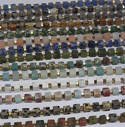 Baixa Armband Unakite 24K vergoldet
