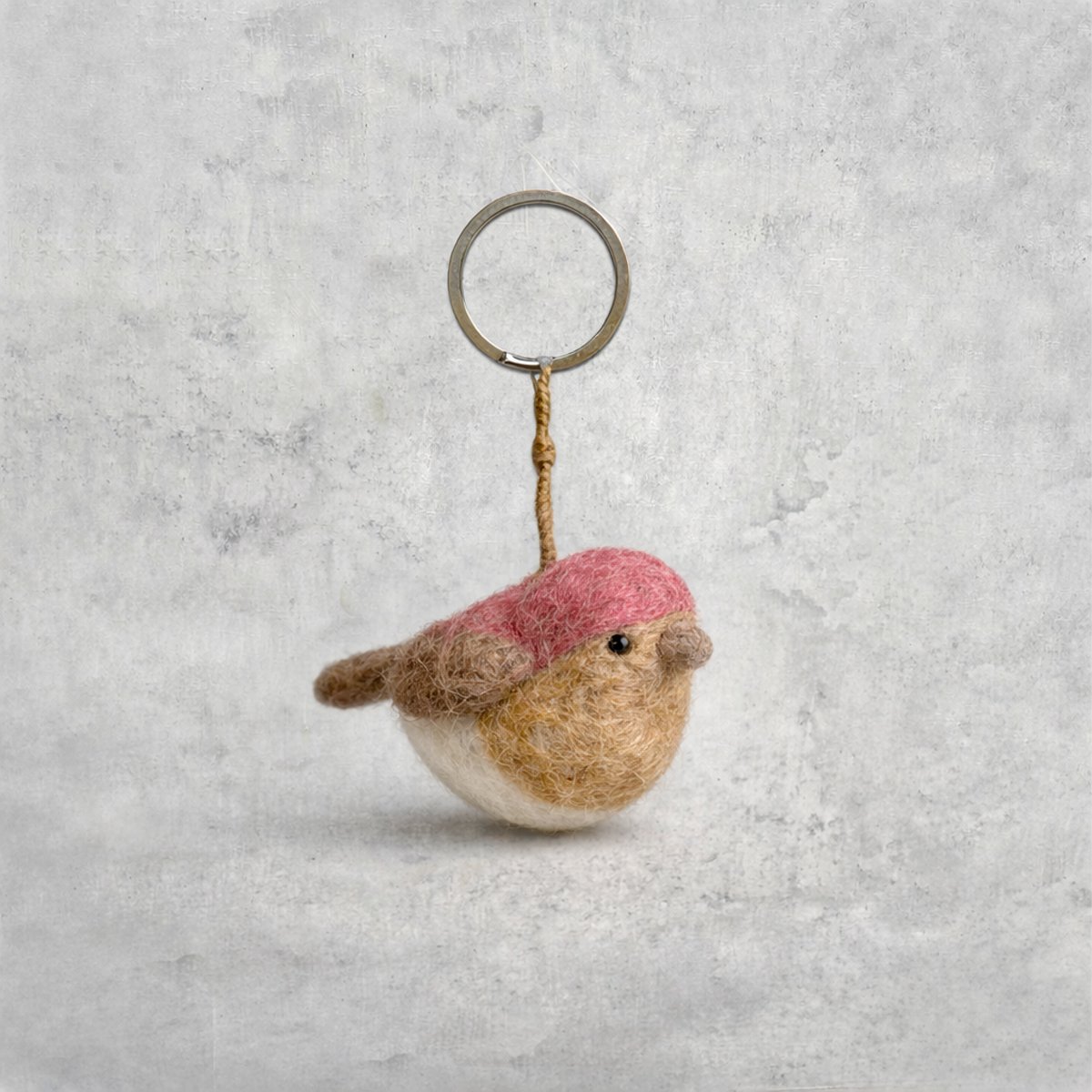Portachiavi uccello rosa