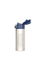 Kubki izolowane ze stali nierdzewnej Gaspajoe, model TRENDY 350ml - grawerowane fale i palmy