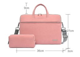 PU Leder Frauen Laptop Tasche Notebook Tragetasche Aktentasche Für Macbook Air 13,3 14 15,6 Zoll Männer Handtaschen Schulter Maus tasche