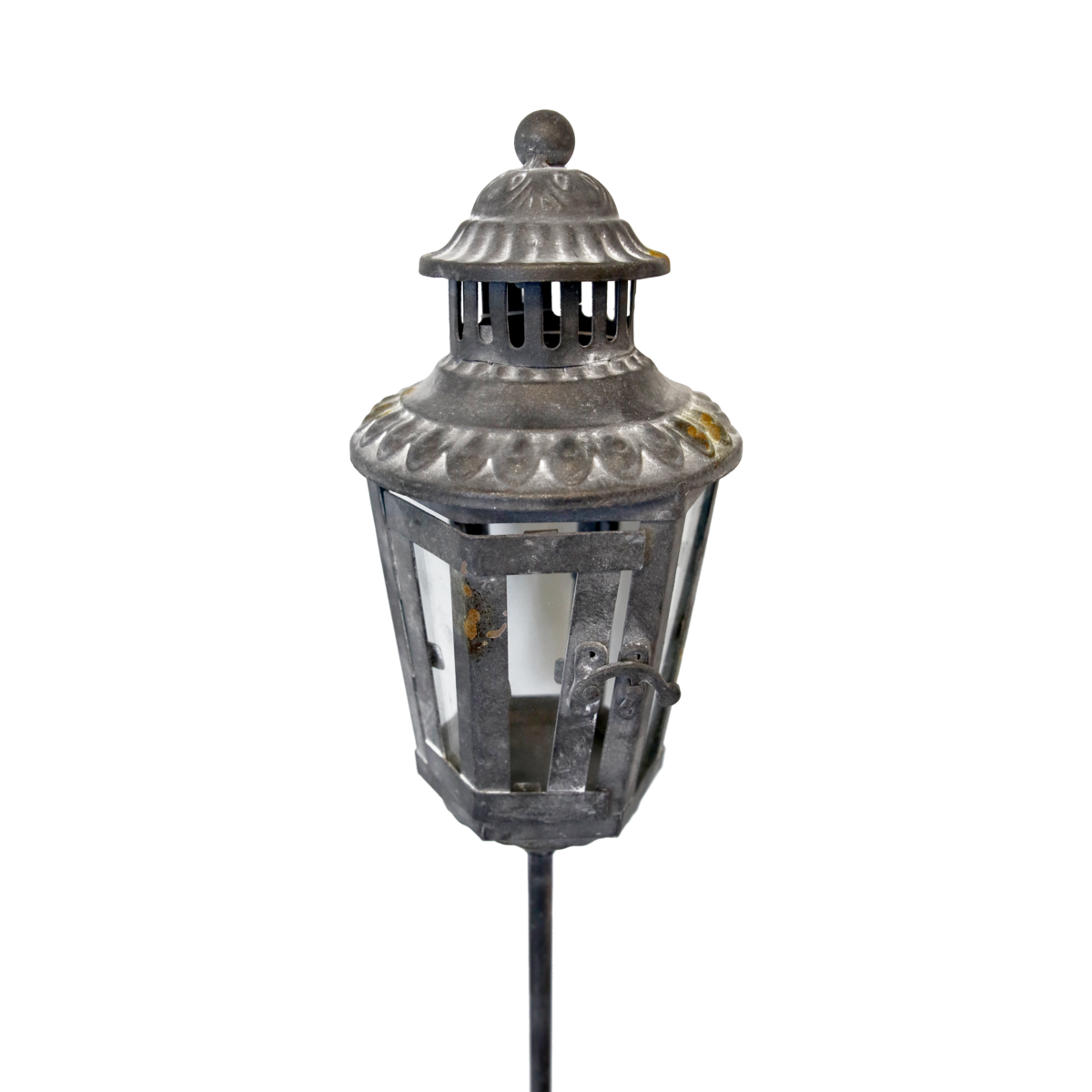 Garden iron candle holder h 126 d 12 cm