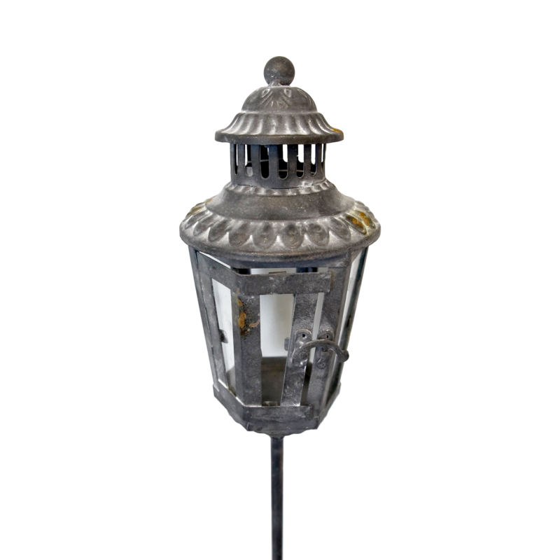 Garden iron candle holder h 126 d 12 cm