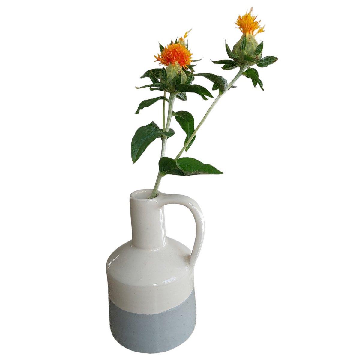 Vase Ear L Gris/blanc 200-062