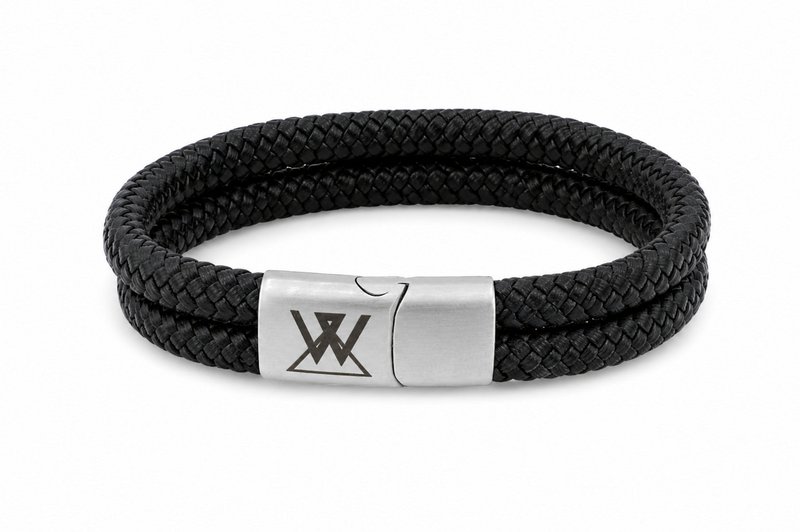 Bransoletka sznurkowa 12mm - kolekcja Caesar | Wydanie srebrne