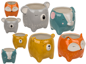 Decoratiepot, dieren,